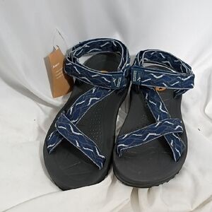 NWT Pacific Mountain Avery Charcoal/Navy Sport Sandals Mens Size 11 No Box